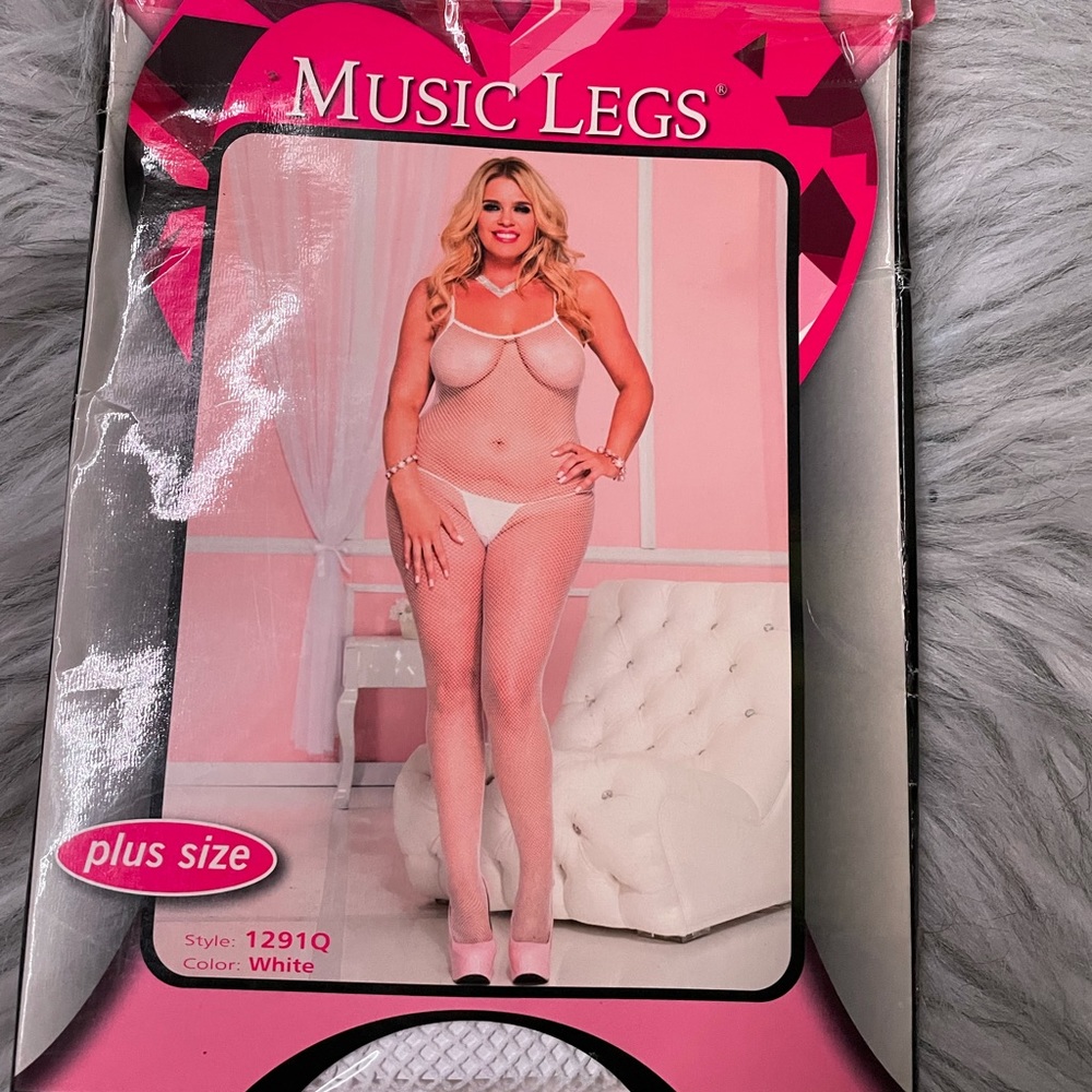 Plus size White BodyStocking